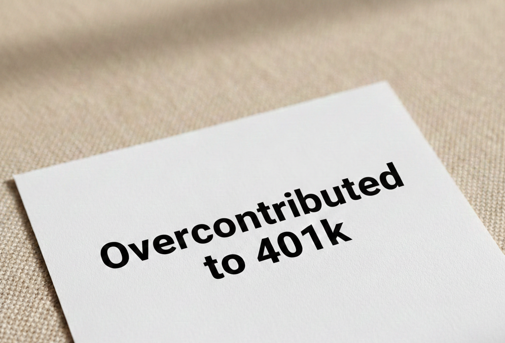 Overcontributed to 401k